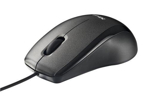 TRUST Mouse ottico cablato Trust Optical Carve nero